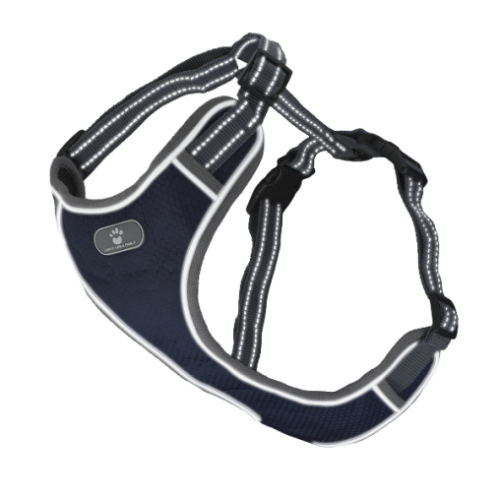 Шлея AnimAll HL-8005-2 для собак, темно-синя, XL, 52-80 см/46-92 см