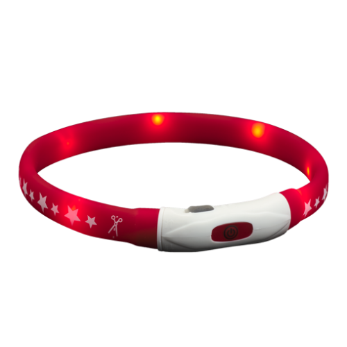Нашийник AnimAll LED для собак, розмір S, 40 см, помаранчевий