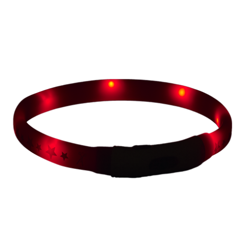 Нашийник AnimAll LED для собак, розмір S, 40 см, помаранчевий