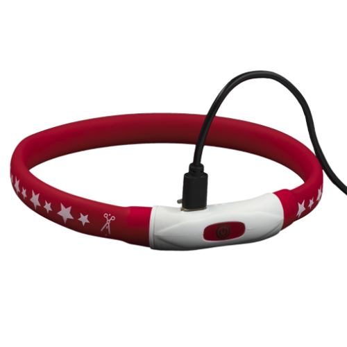 Нашийник AnimAll LED для собак, розмір S, 40 см, помаранчевий
