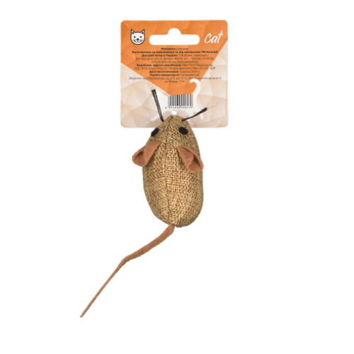 Іграшка AnimAll Fun Мишка для котів, 15 см