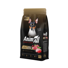 Сухий корм AnimAll для дорослих собак малих порід, зі свіжою індичкою та ягням, 700 г