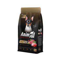 Сухий корм AnimAll для дорослих собак малих порід, зі свіжою індичкою та ягням, 700 г