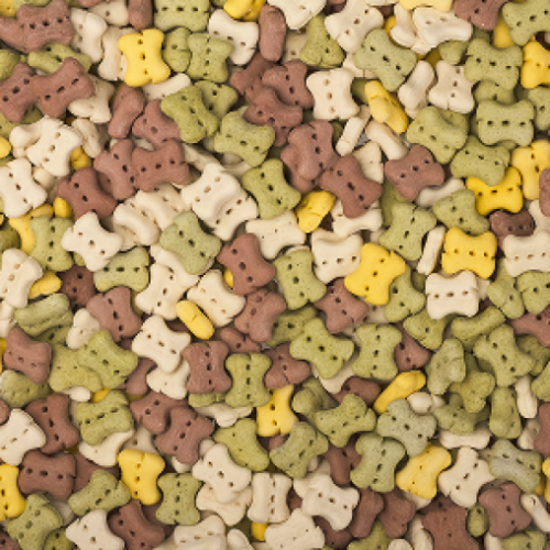 Ласощі AnimAll Crunch Dog печиво Кістка Mix, розмір S, 3 кг