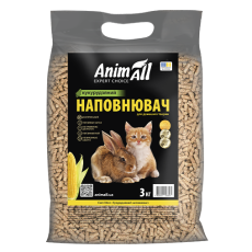Наповнювач AnimAll кукурудзяний для туалетів тварин, 3 кг