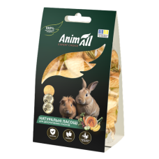 Лакомство AnimAll для грызунов сушеные яблоко и банан, 50 г