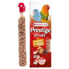 Versele-Laga Prestige Sticks Small Parrot Nuts & Raisin topping ВЕРСЕЛЕ-ЛАГА ПРЕСТИЖ ГОРІХИ ТА РОДЗИНКИ ласощі для хвилястих папуг 2х30г