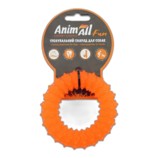 Іграшка AnimAll Fun кільце з шипами, помаранчеве, 9 см