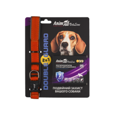 Комплект AnimAll VetLine Double Guard ошейник с противопаразитарной лентой, 20 мм, 320 – 400 мм, оранжевый