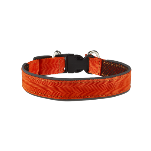 Комплект AnimAll VetLine Double Guard нашийник з протипаразитарною стрічкою, 20 мм, 320 - 400 мм, помаранчевий