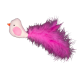 Іграшка AnimAll Fun Пташка з пір`ям для котів, 16 см