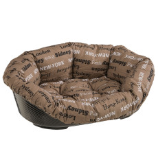Пластиковий лежак для собак та кішок у комплекті з подушкою Ferplast Sofa` 2