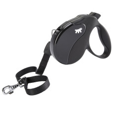 Повідець-рулетка для собак зі шнуром Ferplast Amigo Cord L Black