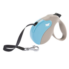 Повідець-рулетка для собак зі стрічкою Ferplast Amigo Tape L Light Blue