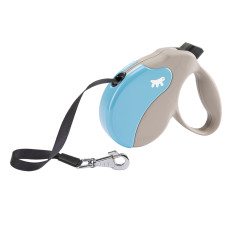 Повідець-рулетка для собак зі стрічкою Ferplast Amigo Tape L Light Blue