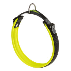 Ошейник для собак на мягкой подкладке Ferplast Ergofluo C15/42 Verde Acido