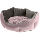 Лежанка для котів та собак з оксамитової тканини Ferplast Queen 50 Pink