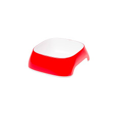 Пластиковая миска для собак и кошек Ferplast Glam, Red, 1200 мл