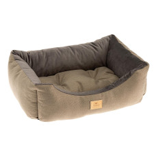 М`яка лежанка з оксамиту для собак та кішок Ferplast Chester 50 Brown