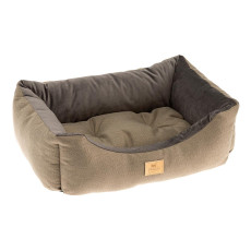 М`яка лежанка з оксамиту для собак та кішок Ferplast Chester 50 Brown