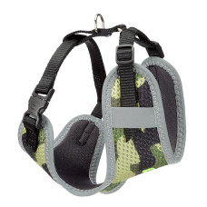 Тренувальна нейлонова шлейка для собак та кішок Ferplast Nikita Fashion XXS Militare