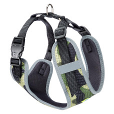 Тренувальна нейлонова шлейка для собак Ferplast Nikita Fashion M Militare