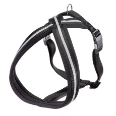 Світловідбивна шлейка для собак Ferplast Daytona P Cross L Black