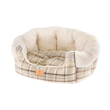 Невелика софа з м`якої тканини для собак та кішок Ferpalst Etoile 4 Beige