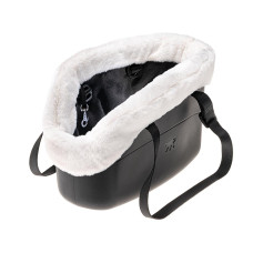 М`яка зимова переноска для маленьких собак Ferplast With-Me Winter Black