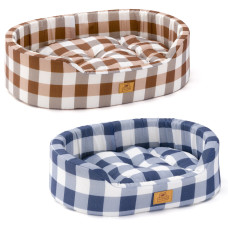 Лежак для кішок і собак з бавовни в клітину Ferplast Dandy C 45