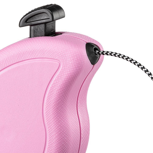 Рулетка зі шнуром для маленьких собак Ferplast Flippy One Cord Mini Pink