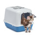 Закрытый туалет для кошек с угольными фильтрами Ferplast Clear Cat 20