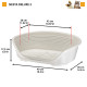 Пластиковий лежак для собак та кішок Ferplast Siesta Deluxe 2 Bianco