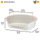 Пластиковий лежак для собак та кішок Ferplast Siesta Deluxe 8 Grey