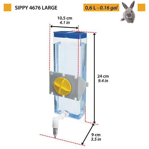Поїлка для кроликів Ferplast Sippy 4676 Large