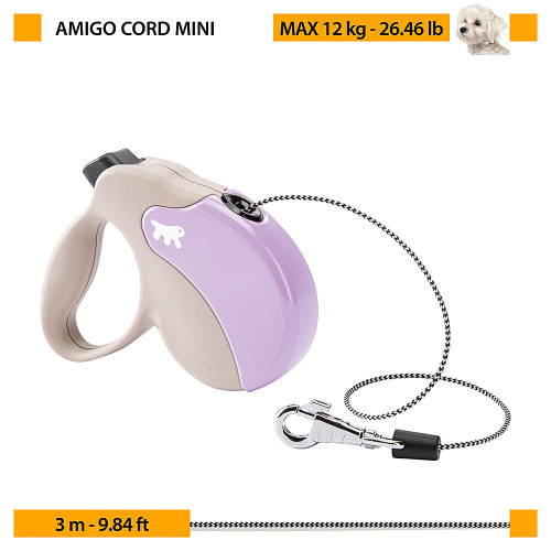 Повідець-рулетка для собак із шнуром Ferplast Amigo Cord Mini Red