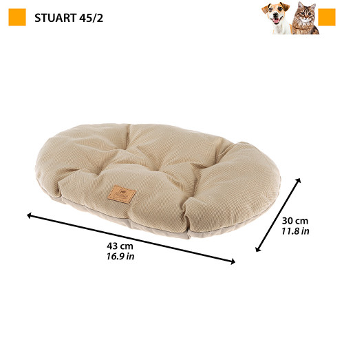 Двостороння подушка для котів та собак Ferplast Stuart 45/2 Brown