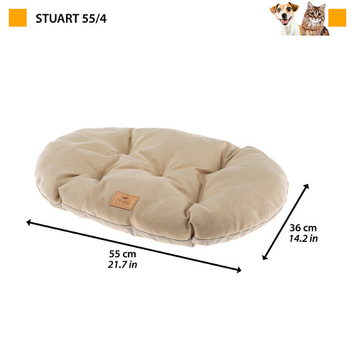 Двостороння подушка для котів та собак Ferplast Stuart 55/4 Brown