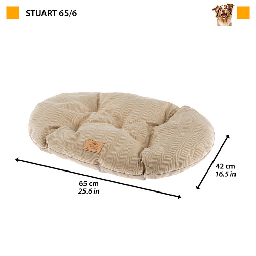 Двостороння подушка для котів та собак Ferplast Stuart 65/6 Brown