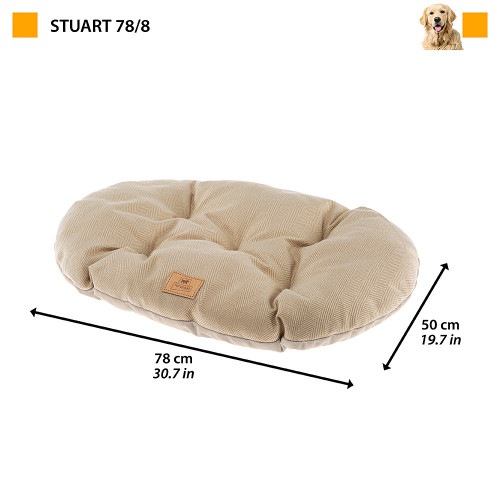 Двостороння подушка для котів та собак Ferplast Stuart 78/8 Brown