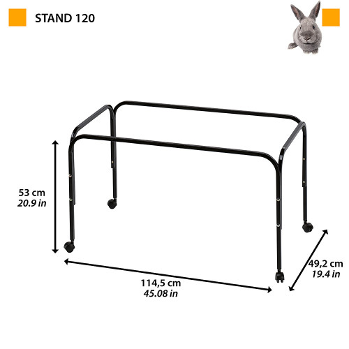 Металева підставка Ferplast Stand 120 під клітки для кроликів: Rabbit 120, Casita 120, Casita 120H та Barn 120