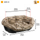 Пластиковий лежак для собак та кішок у комплекті з подушкою Ferplast Sofa` 10