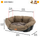 Лежанка для собак та кішок з термопластику Ferplat Sofa` 2 Tweed