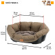 Лежанка для собак та кішок з термопластику Ferplat Sofa` 6 Tweed