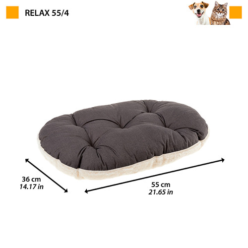 Подушка для котів та собак, виготовлена ​​з бавовни та плюшу Ferplast Relax F 55/4