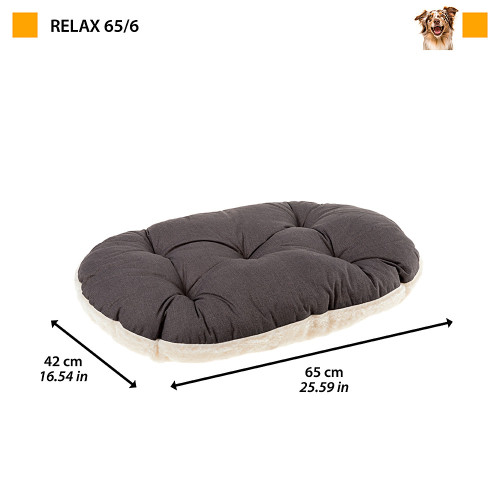 Подушка для котів та собак, виготовлена ​​з бавовни та плюшу Ferplast Relax F 65/6