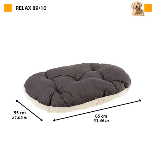 Подушка для котів та собак, виготовлена ​​з бавовни та плюшу Ferplast Relax F 89/10