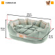 М`який лежак для котів та собак Ferplast Charles 60 Blue