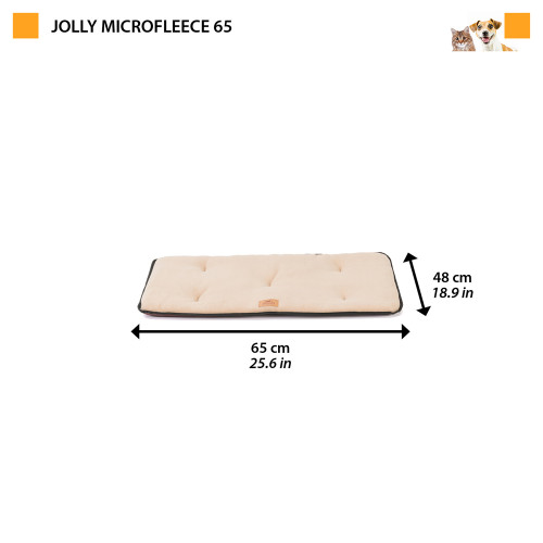 Матрац для собак із м`якого тонкого флісу Ferpalst Jolly 65 Mircofleece Dove Grey