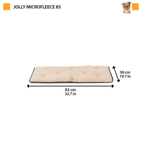 Матрац для собак із м`якого тонкого флісу Ferpalst Jolly 85 Mircofleece Dove Grey